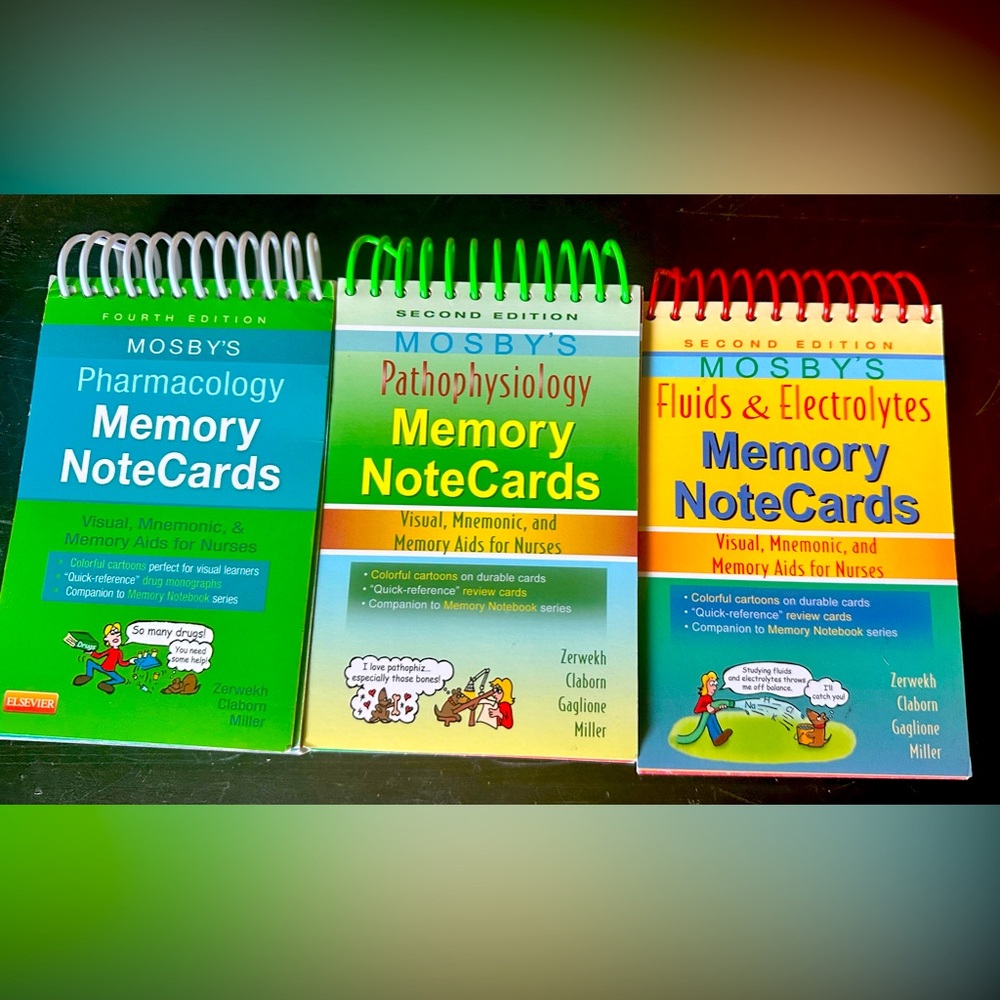 NCLEX prep!! Nursing memory notecards.